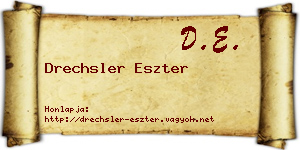 Drechsler Eszter névjegykártya